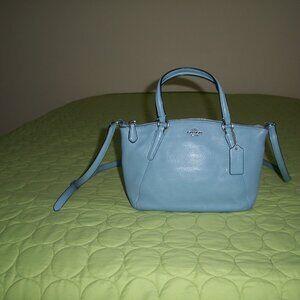 Coach Mini Kelsey Blue/Grey Satchel/Crossbody Bag F 57563